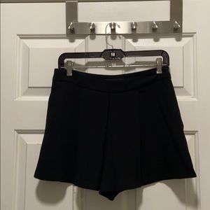 Zara black flowy shorts
